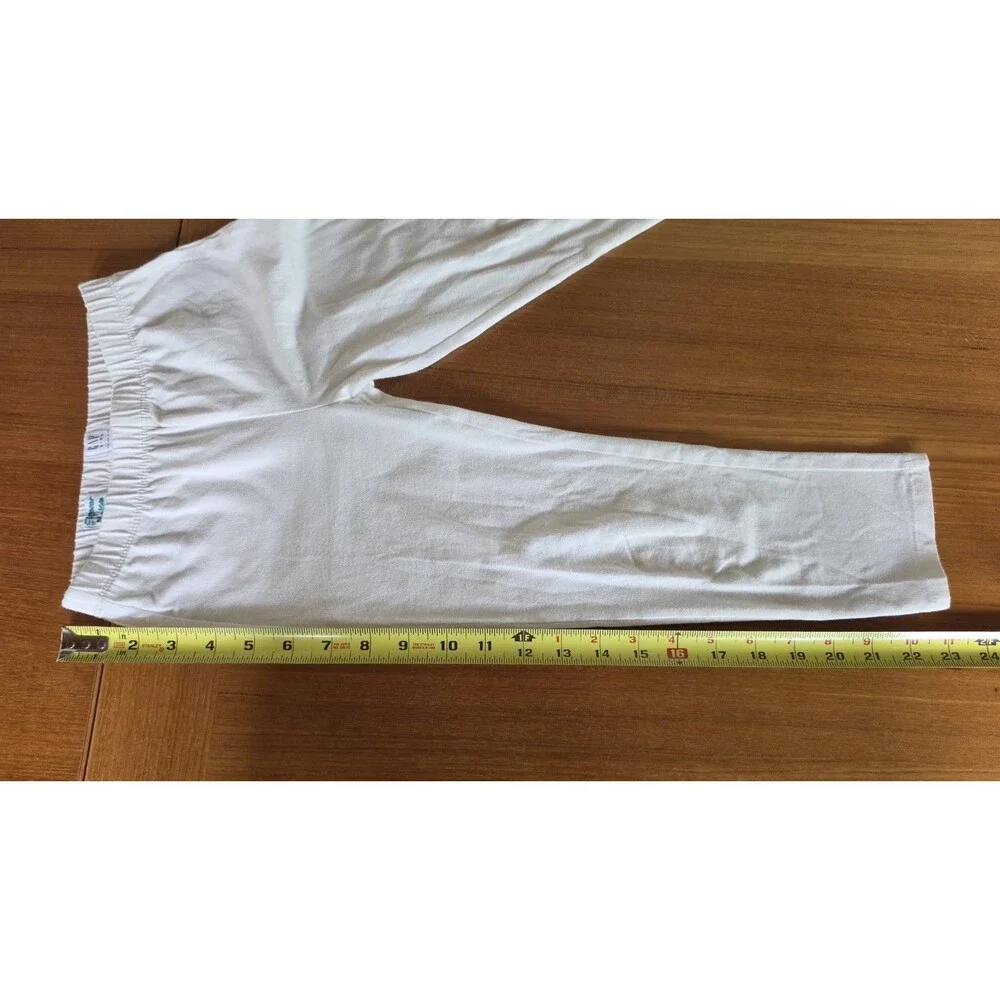 Gap Kids Girl's White Pedal Pushers Leggings Size M (8-9) READ Description